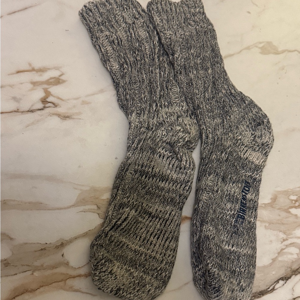 Birkenstock Women's Marled Gray Casual Socks